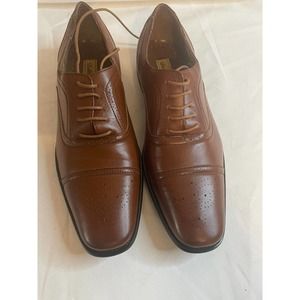 Delli Aldo Men's Lace Up Cap Toe Oxford Dress Shoes w/ Leather lining M-19006